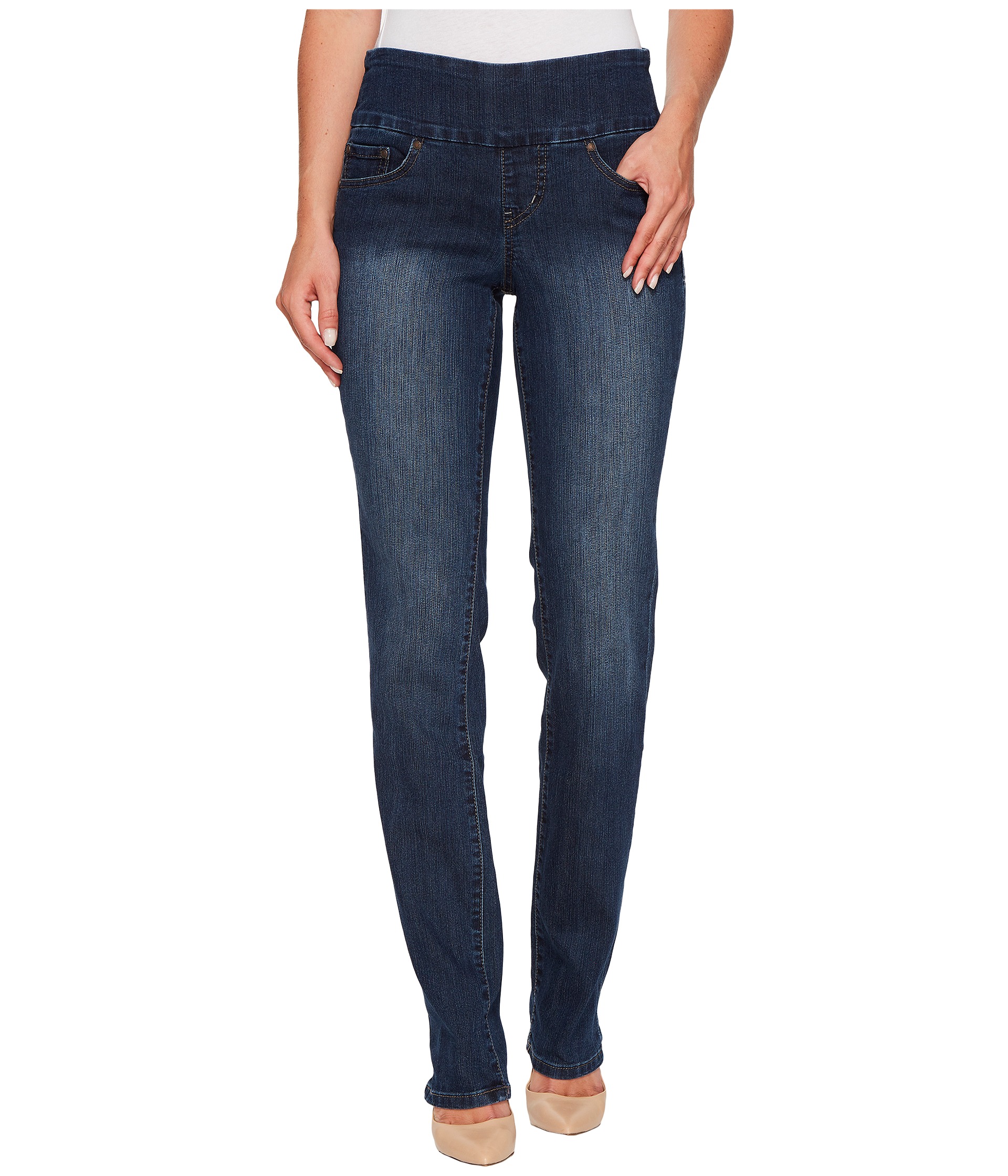 Shop by category NINE WEST Heidi Pull On Pant Jeans. These slim fitting pull-on jeans feel like leggings and look like jeans! The ankle length flatters the leg .
