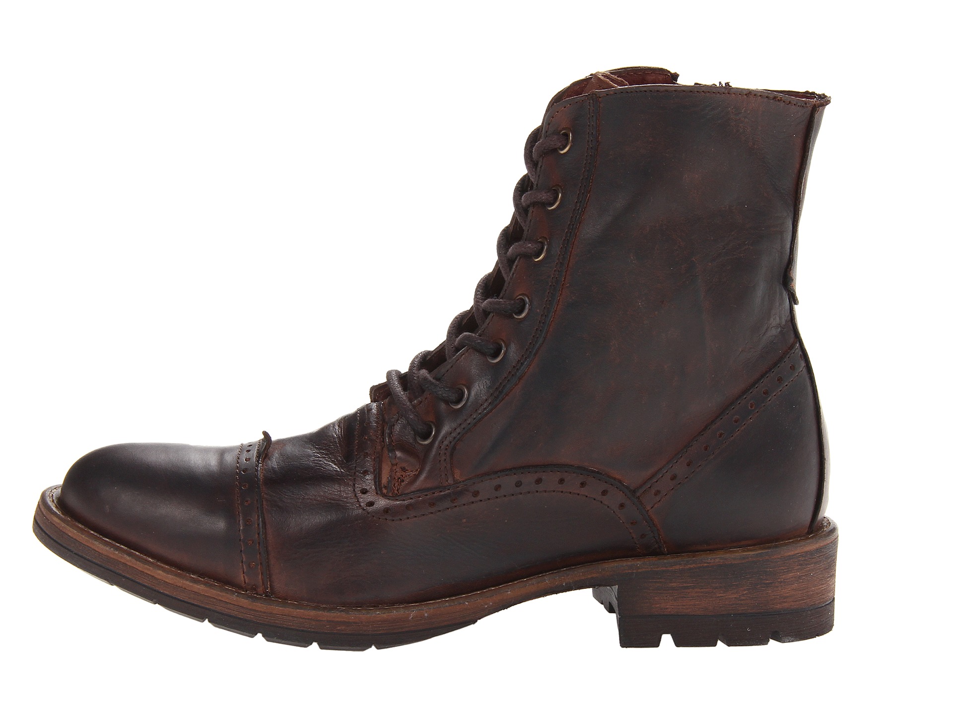 Steve Madden Nathen Brown Leather | Shipped Free at Zappos