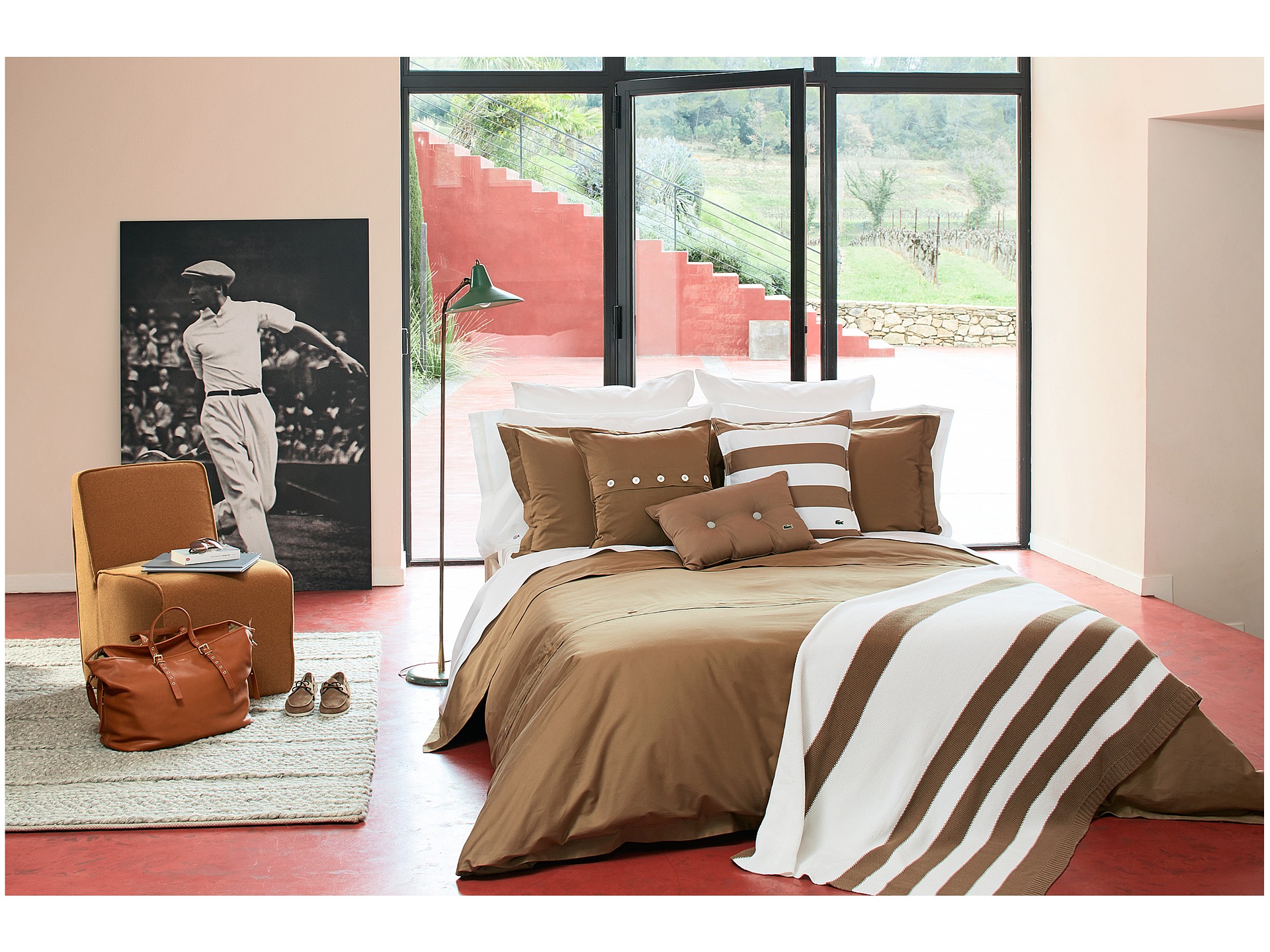lacoste brushed twill solid twin comforter set khaki lacoste brushed twill solid twin comforter set khaki