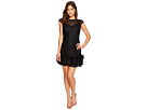 Jessica Simpson - S/S Lace Dress w/ Feather Hem (Black) - Apparel