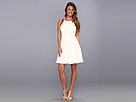 Jessica Simpson - Racer Bodice Panel Dress w/ Full Skirt and Pockets (White) - Apparel