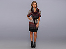 Jessica Simpson - Fair Isle Sweater Cowl Neck Dress w/ Oversized S/S (Mutli) - Apparel