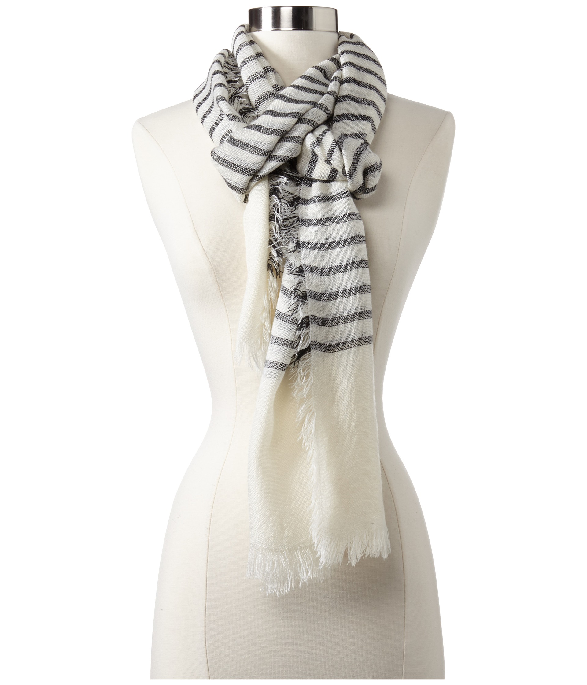 Steve Madden Jail Stripe Scarf | Shipped Free at Zappos