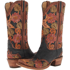 Lucchese - L4690.S53 (Black Tooled Eden) - Footwear Lucchese-L4690.S53