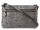 Cole Haan - Parker Exotic Front Zip Mini Crossbody (Black Snake Print)