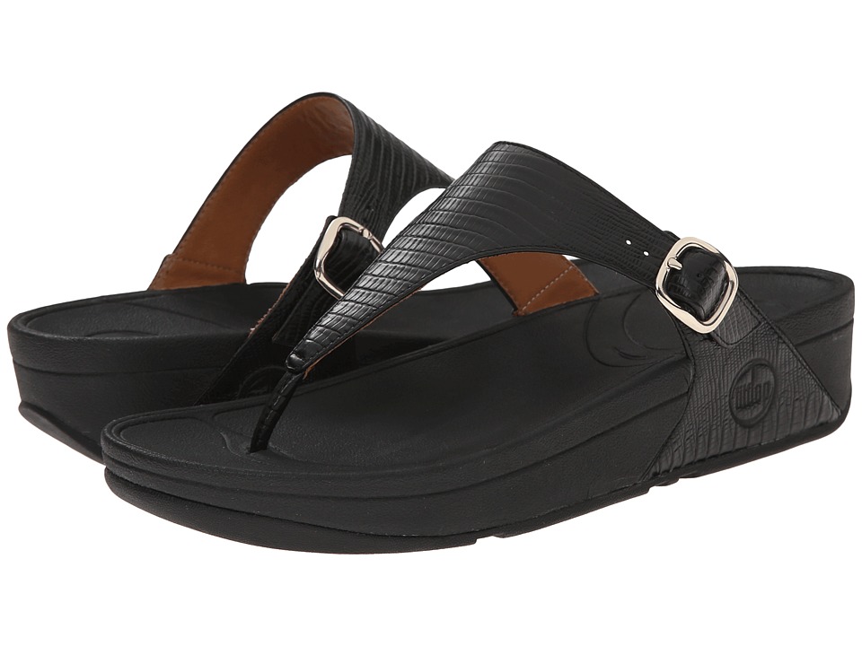 FitFlop The Skinny Black Womens Clog/Mule Shoes