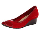 Cole Haan - Milly Wedge (Velvet Red Suede/Patent)