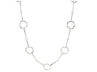 LAUREN Ralph Lauren - 36 Horsebelt Link w/Round Link Necklace (Silver)