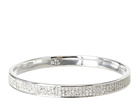 LAUREN Ralph Lauren - Large Pave Bangle Bracelet (Silver/Crystal)