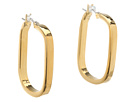LAUREN Ralph Lauren - Flat Metal Link Clickit Hoop Earrings (Gold)