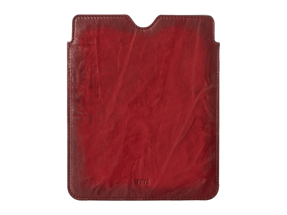 Frye Cameron iPad Sleeve (Burnt Red Antique Soft Vintage) Wallet