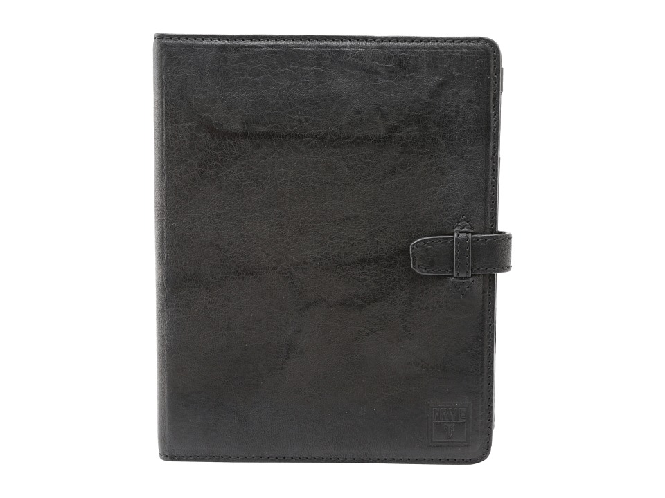 Frye Cameron iPad Case (Black Antique Soft Vintage) Wallet