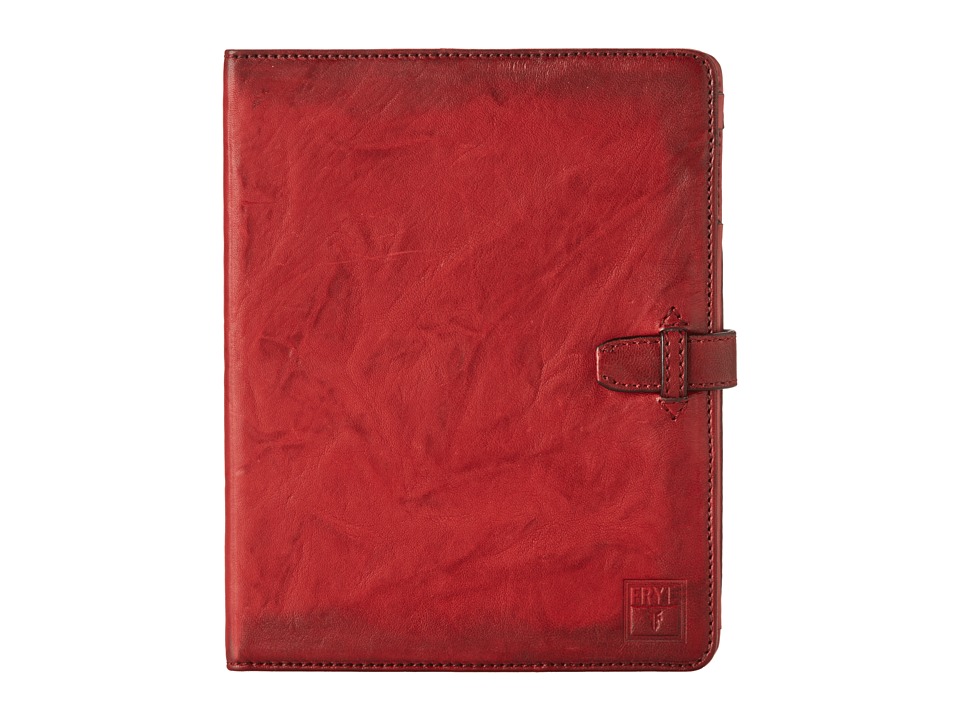 Frye Cameron iPad Case (Burnt Red Antique Soft Vintage) Wallet