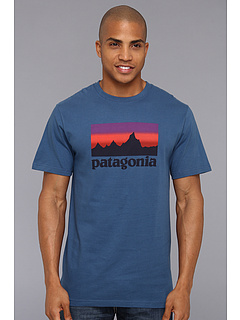 Patagonia Sunset Logo T-Shirt Glass Blue 