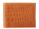 Cole Haan - Slim Billfold Wallet (Camello Croc Print)