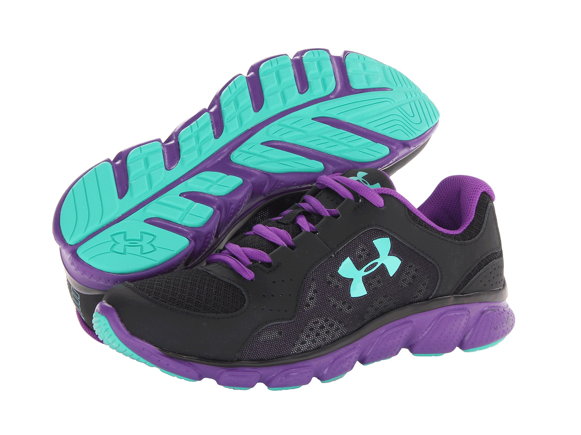 Under Armour Ua Assert Iv Black Tone Teal Pride | Shipped Free at ...