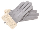 LAUREN Ralph Lauren - Shearling Cuff Glove (Grey/Cream)