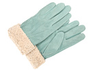 LAUREN Ralph Lauren - Shearling Cuff Glove (Cactus Blue)