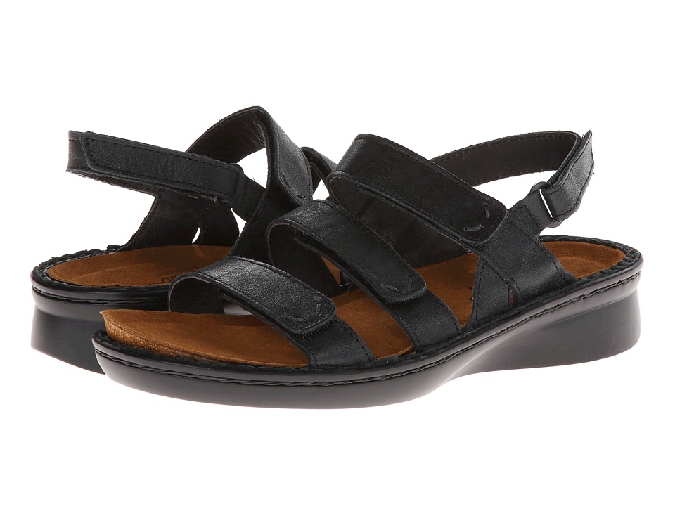 Naot Footwear Jive (Shiny Black Leather) Women