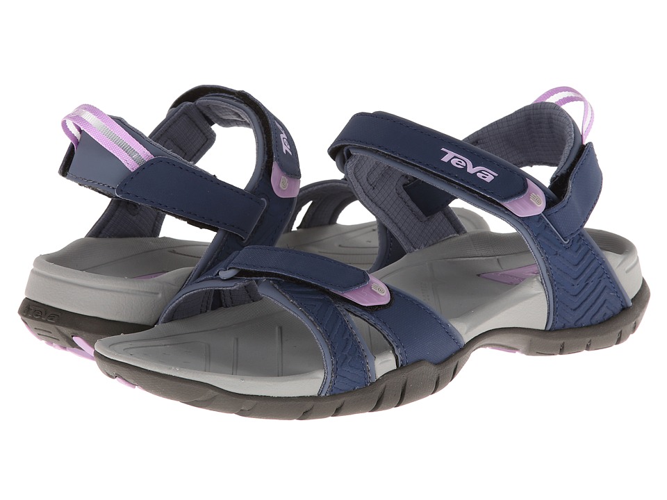Teva - Numa - Print (Navy) Women's Flat Shoes