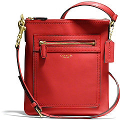 COACH Legacy Leather Swingpack Red  