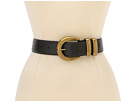 LAUREN Ralph Lauren - 1 5/8 Jeans Belt w/ Double Metal Keeper (Black)