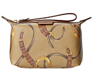 LAUREN Ralph Lauren - Caldwell Beltin Cosmetic Pouch (Khaki Belt/Lauren Tan)