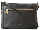 LAUREN Ralph Lauren - Tate E/W Flat Crossbody (Black/Black)