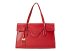 LAUREN Ralph Lauren - Tate Flap Satchel (Red/Cocoa)