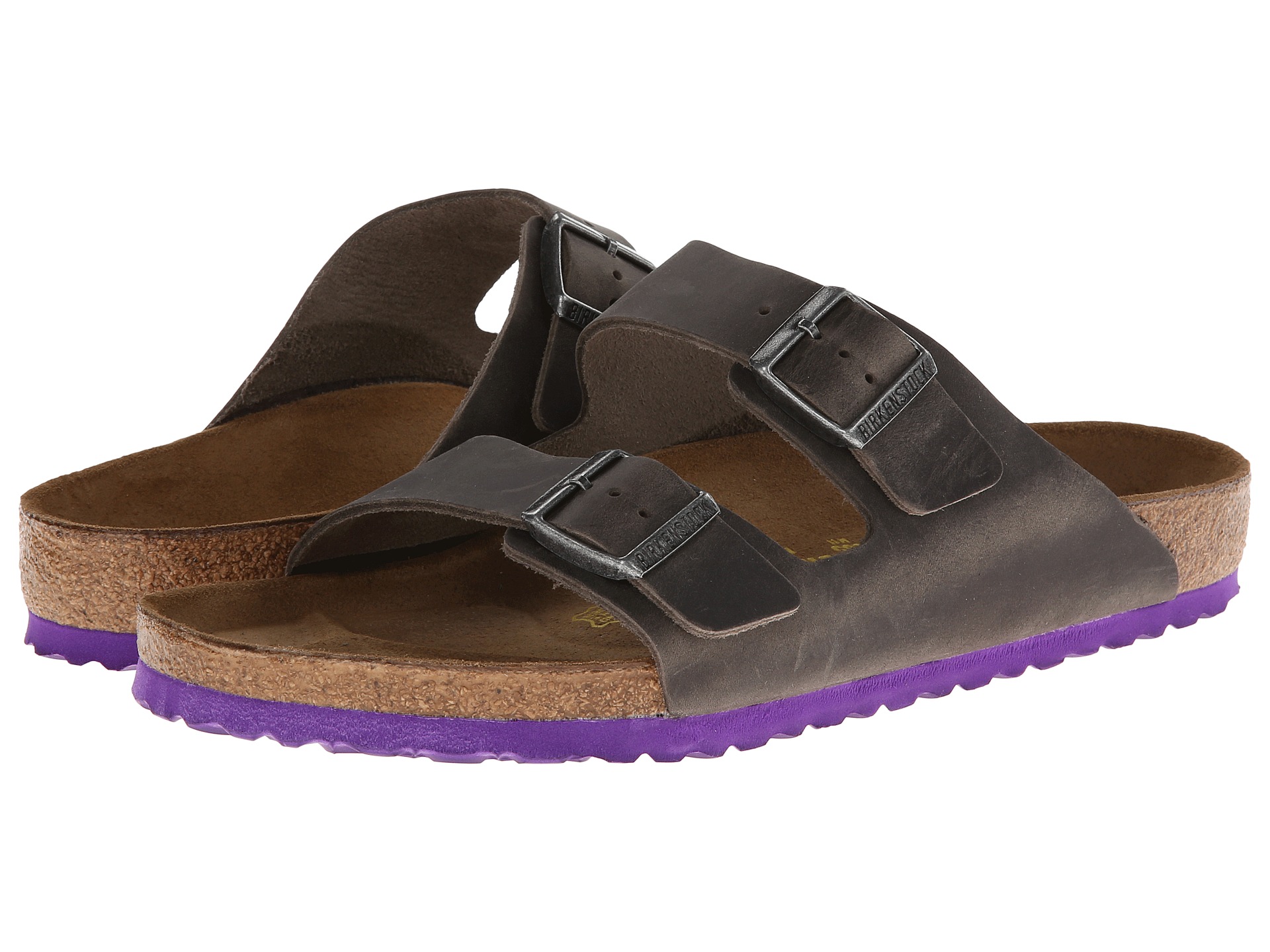 Birkenstock Arizona Iron Oiled Leather, Shoes | Shipped Free at Zappos