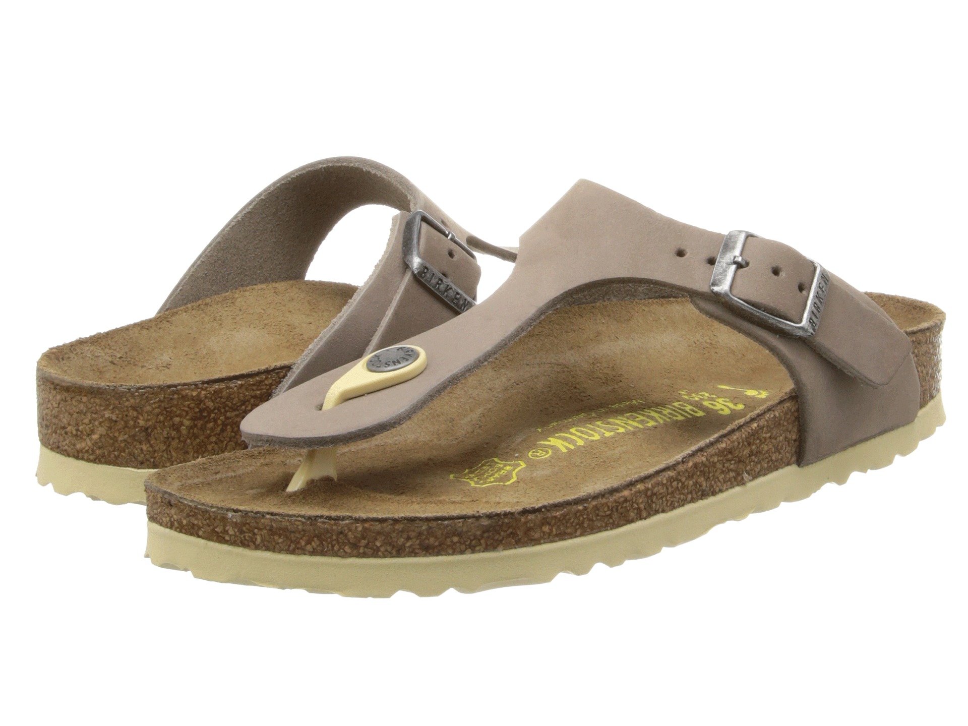 Birkenstock Gizeh Caibou Nubuck, Shoes | Shipped Free at Zappos
