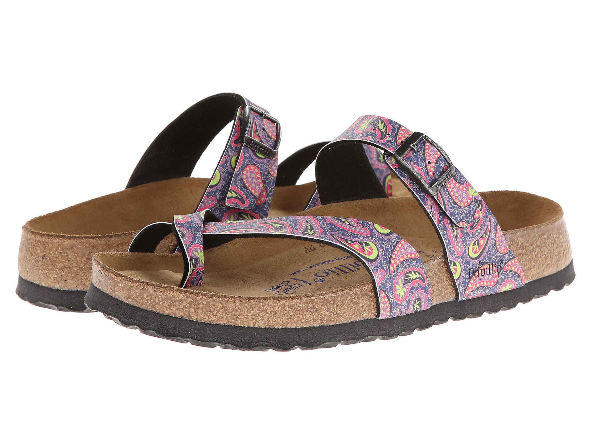 Birkenstock Tabora by Papillio Paisley BlueGreen Birko-Flor ...