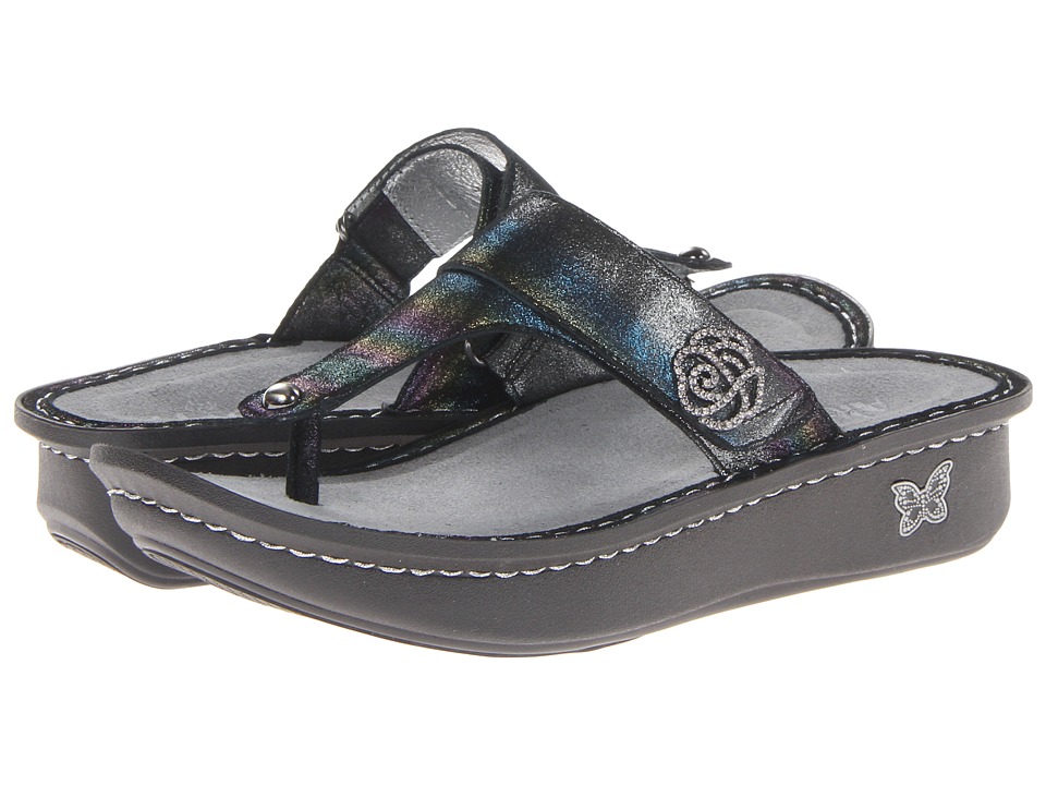 Zappos Alegria - Carina (Blue Rainbow) Women's Sandals ...