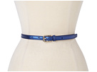 Cole Haan - Village Skinny Belt (Blazer Blue Metallic) - Apparel