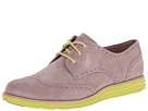 Cole Haan - LunarGrand Wing Tip (Bark Suede/Sprig) - Footwear