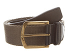 Cole Haan - Driving Belt (Black/Ironstone Canvas) - Apparel