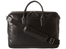 Cole Haan - Madison Collection Double Zip Brief (Black) - Bags and Luggage