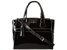 Cole Haan - Berkeley Patent Small Satchel (Black Patent) - Bags and Luggage