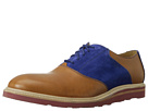 Cole Haan - Christy Wedge Saddle (Camello/Blue Suede) - Footwear