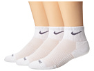 Nike - Dri-FIT Cushion Quarter 3 Pack (White/Flint Grey)