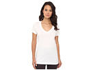 LAUREN Ralph Lauren - Essentials S/S V-Neck Sleep Top (White)