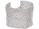 LAUREN Ralph Lauren - BR-7 1/4 Diamond Shape Mesh With Foldover Closure (Crystal/Silver)