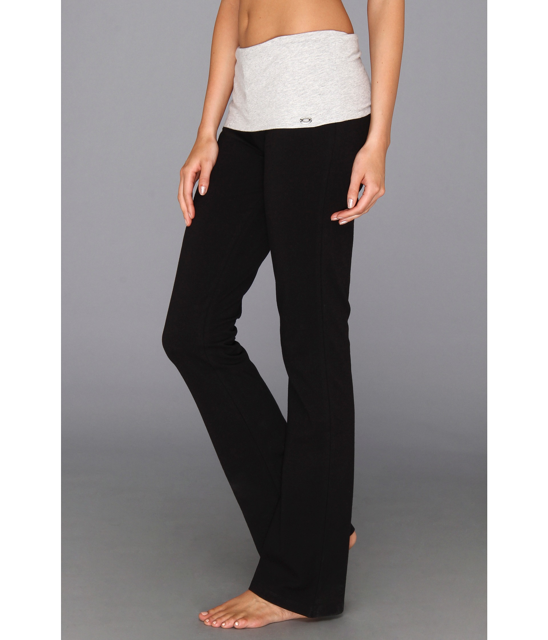Steve Madden Work It Out Fold Over Yoga Pant Pitch Black | Shipped ...