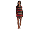 LAUREN Ralph Lauren - Town and Country Flannel L/S Sleepshirt (Buchanan Plaid)