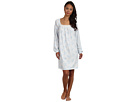 LAUREN Ralph Lauren - Dangerous Liaisons L/S Poet Nightgown (Adele Tonal Floral Blue)