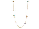 LAUREN Ralph Lauren - NK-36 Openwork Metal Bead With Pave With Multi Beads Illusion With Lobster Closure (Gold/Multi)
