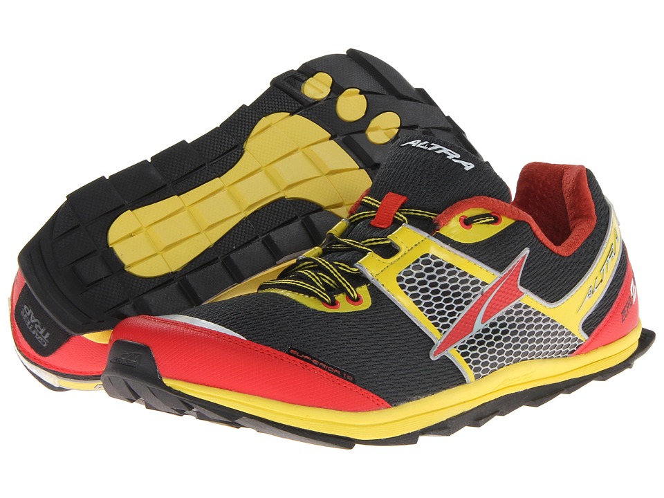 Altra Zero Drop Footwear Superior 1.5 (Black/Lemon Chrome/Fiery Red) Men's Running Shoes