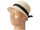 LAUREN Ralph Lauren - Linen Cloche Hat (Natural/Black)