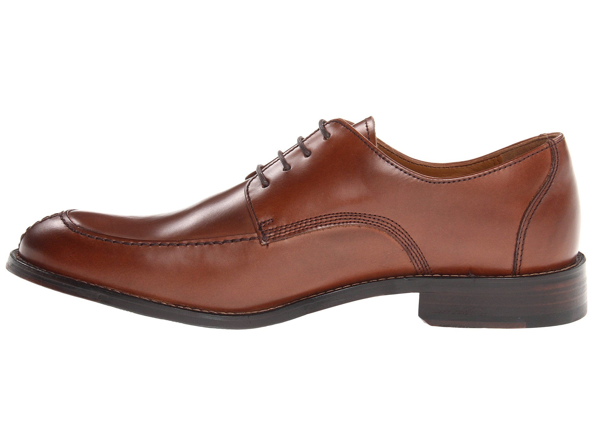 Johnston Murphy Hartley Y Moc Lace Up Brown Calfskin | Shipped Free at ...