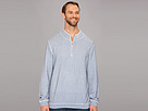 Tommy Bahama Big & Tall - Big Tall Seaside Avenue Half Zip Sweater (Serenity) - Apparel